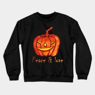 Peace love and pumpkin Crewneck Sweatshirt